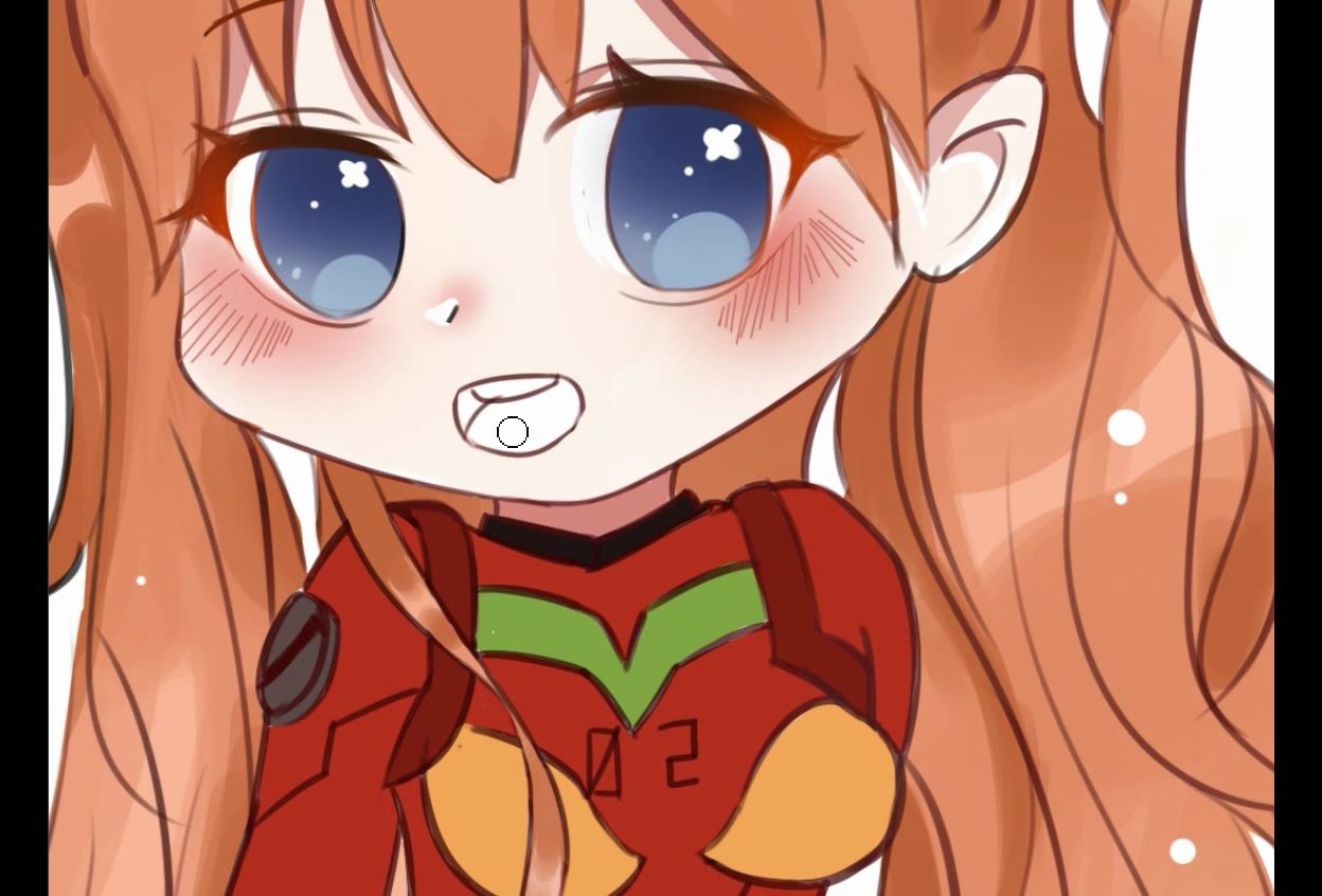 板绘新世纪福音战士明日香插画上色