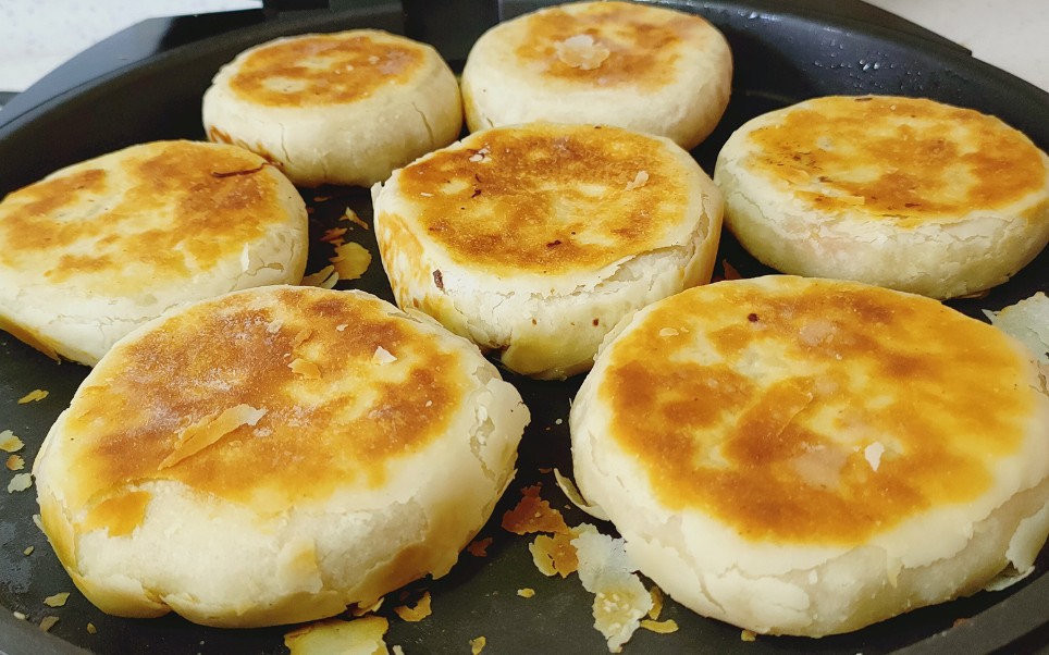 【素馅油酥饼】好吃有方法,一擀一折,个个酥脆掉渣.