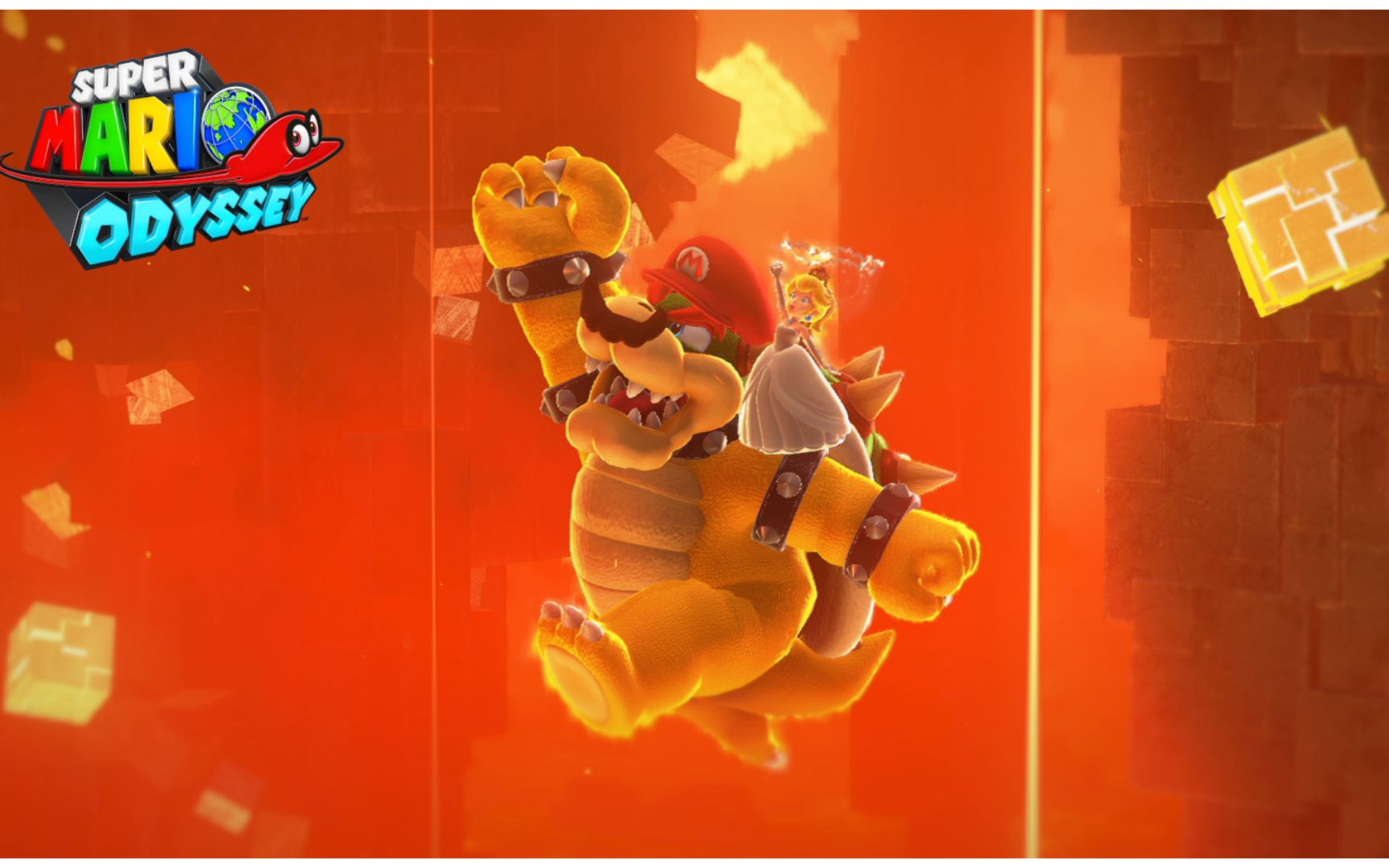 马里奥奥德赛透明帽决战月球之巅库巴你个完蛋玩意连个帽子都打不过