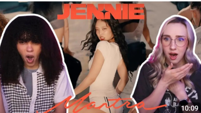 [图]外国情侣 reaction jennie solo新歌《Mantra》MV~