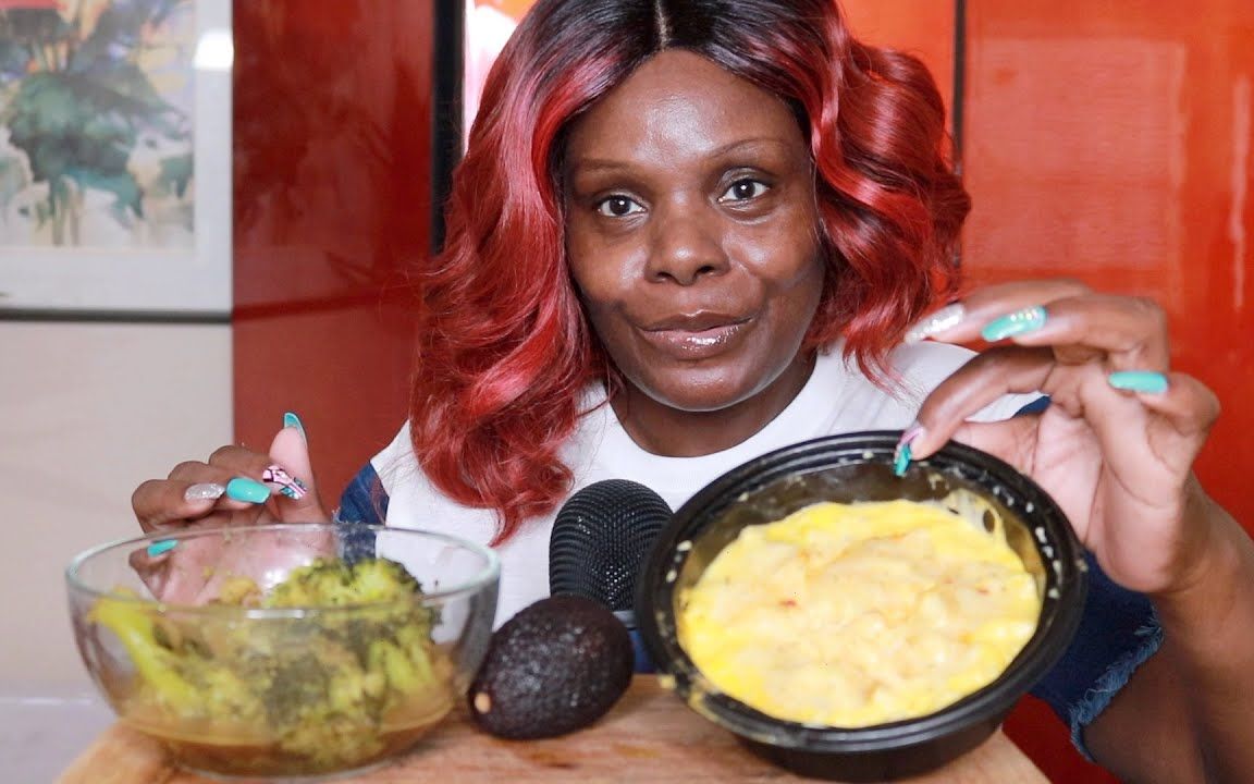 百变阿姨kfcmaccheesehomemadebroccoli助眠eatingsounds