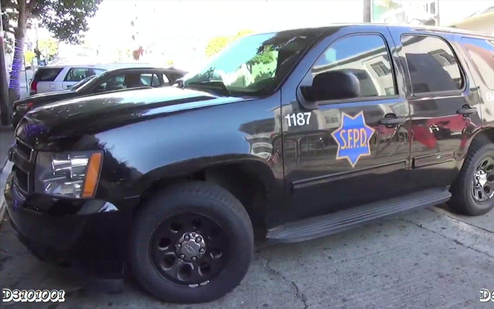 【sfpd】旧金山警察局全黑雪佛兰塔河警车(1187)_哔哩哔哩_bilibili