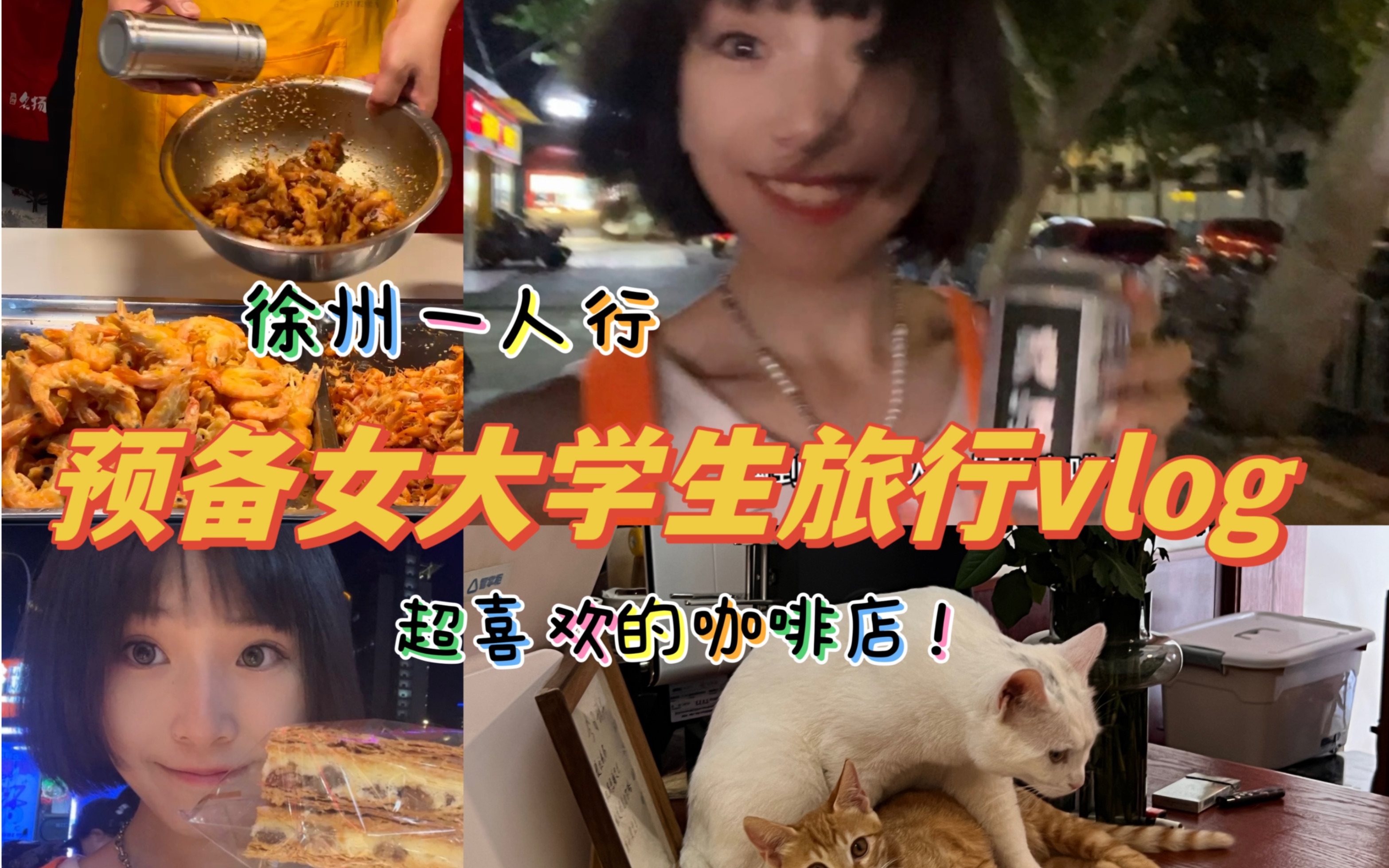 高三毕业旅行vlog‖徐州一人行‖遇到超棒咖啡店‖猫猫耶‖徐州好好吃哔哩哔哩bilibili