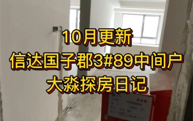 10月底最新拍摄信达国子郡89户型施工现场!哔哩哔哩bilibili