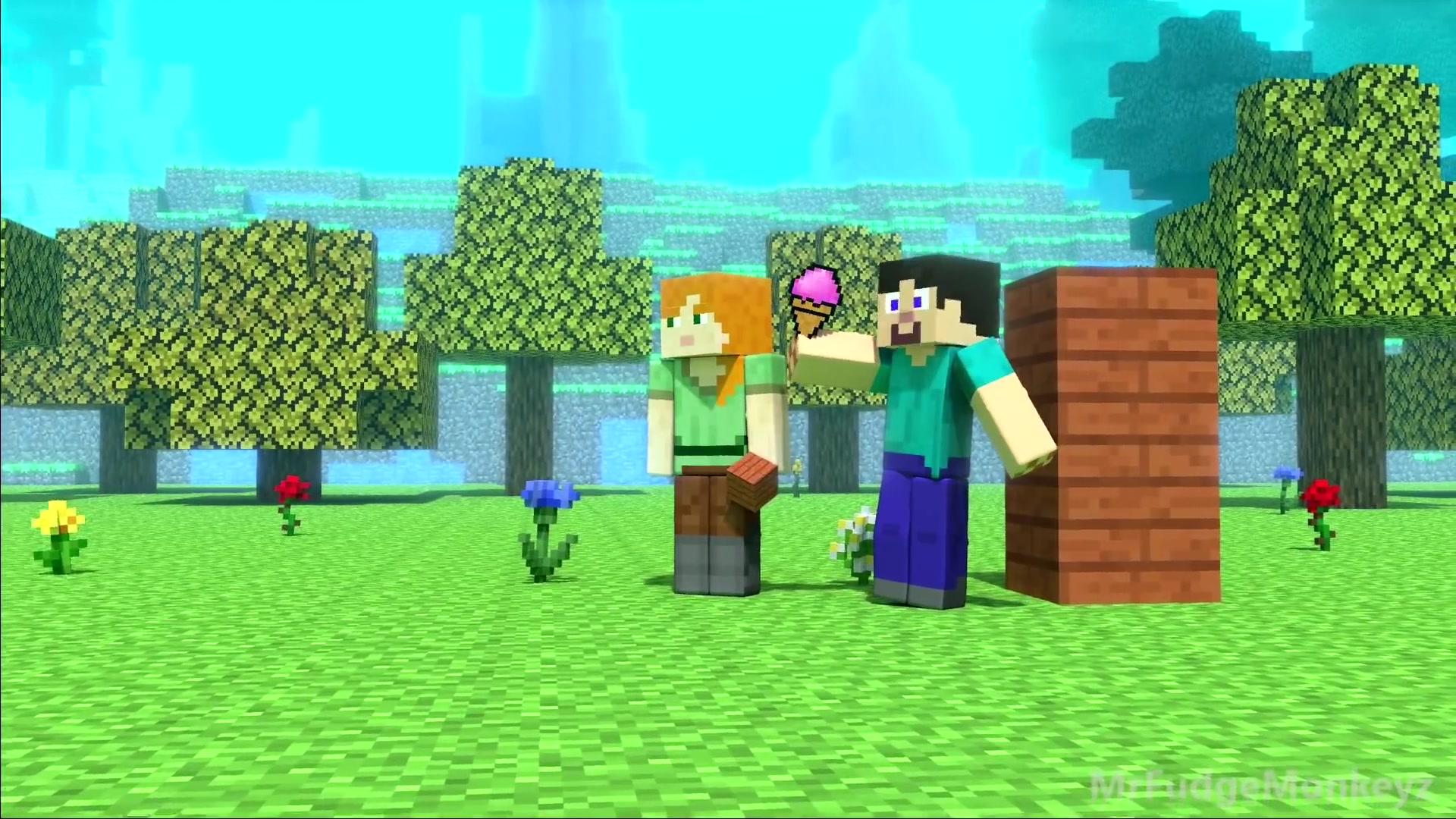 minecraft animation life of alex & steve_哔哩哔哩 (゜-゜)つロ