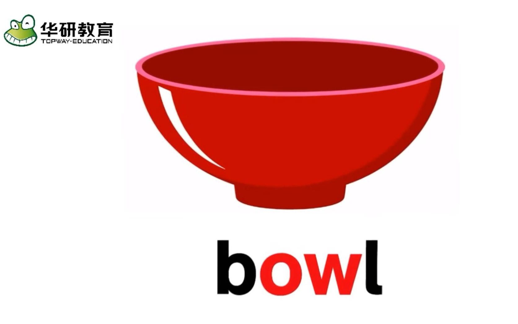 【零基础英语】phonics自然拼读字母组合ow发音动画视频