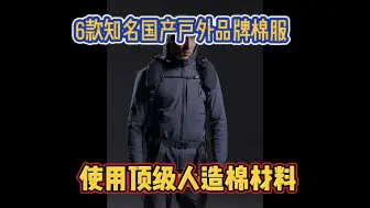 下载视频: 6大知名国产户外品牌棉服，使用全球顶级人造棉材料