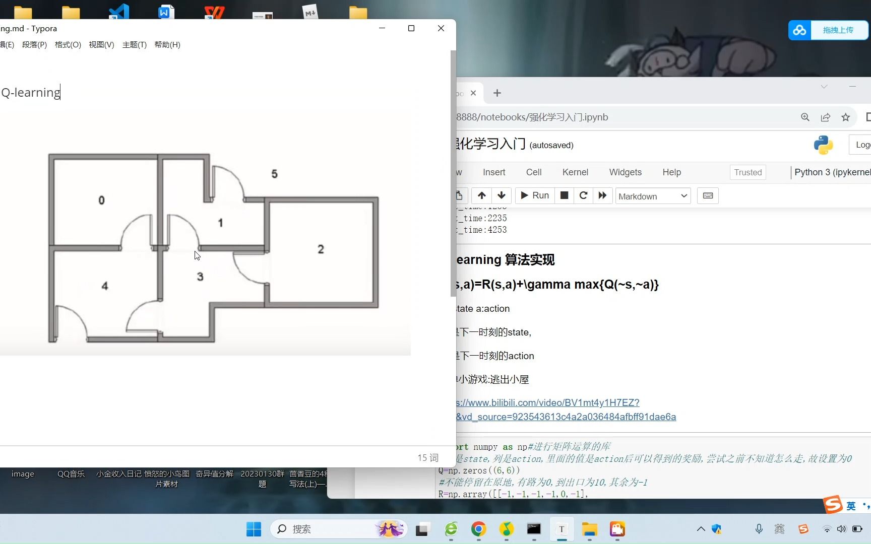 强化学习入门之Qlearning算法哔哩哔哩bilibili