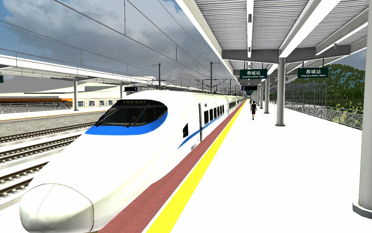 【mt.】火车模拟2019-贵广高铁#1 驾驶crh-2a开往贺州,中途停靠恭城