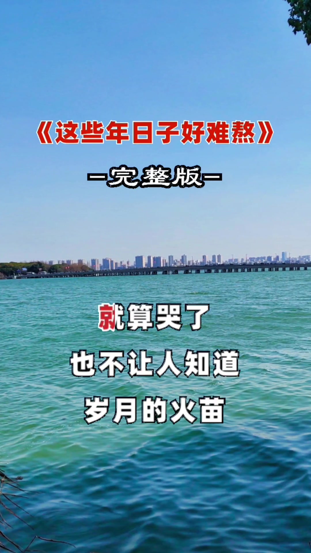 这些年日子真的好难熬,心里藏着泪,脸上扬着笑,每天忙忙碌碌承受着