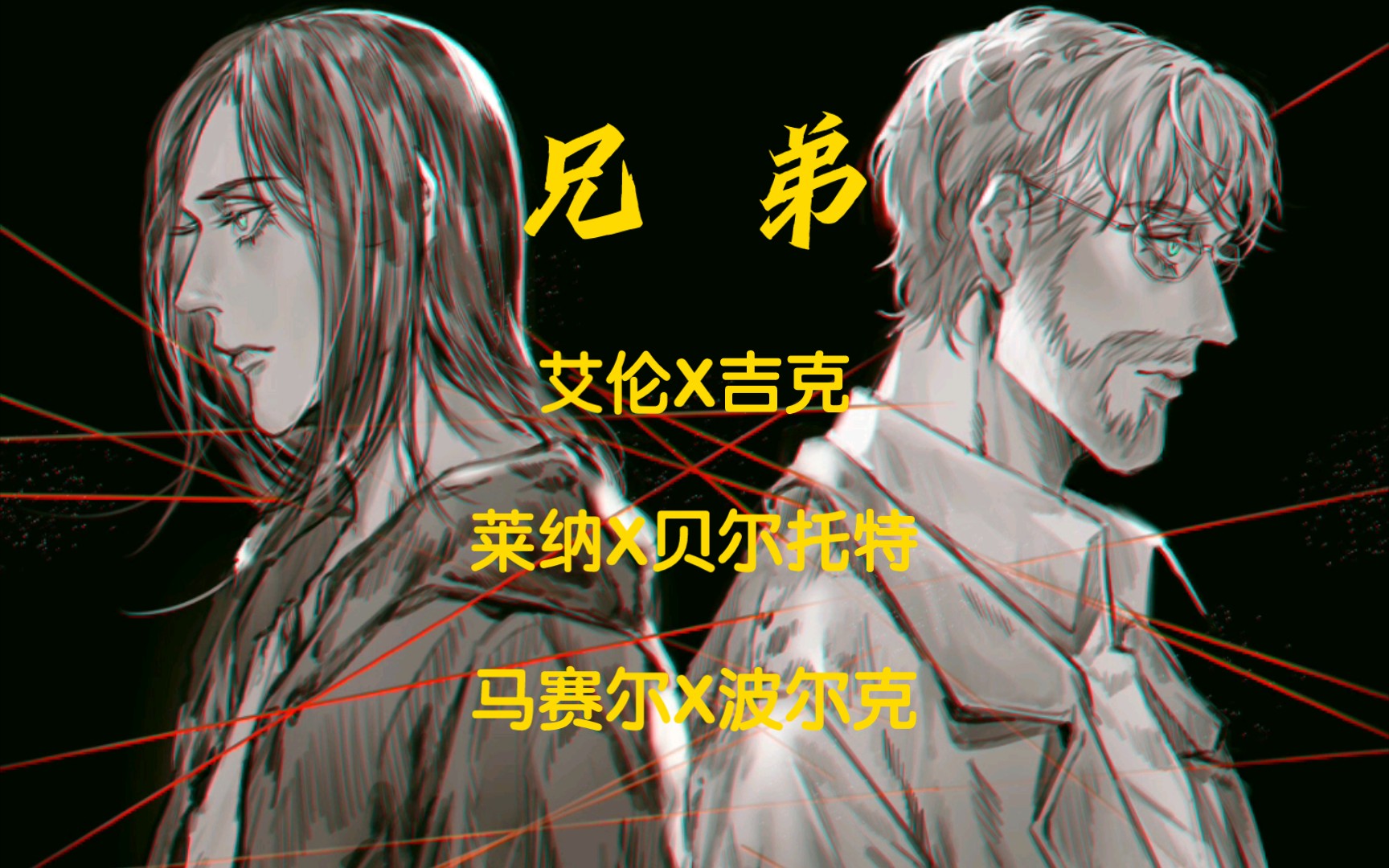 [巨人]兄弟:艾伦x吉克/莱纳x贝尔托特/马赛尔x波尔克/pixiv美图分享