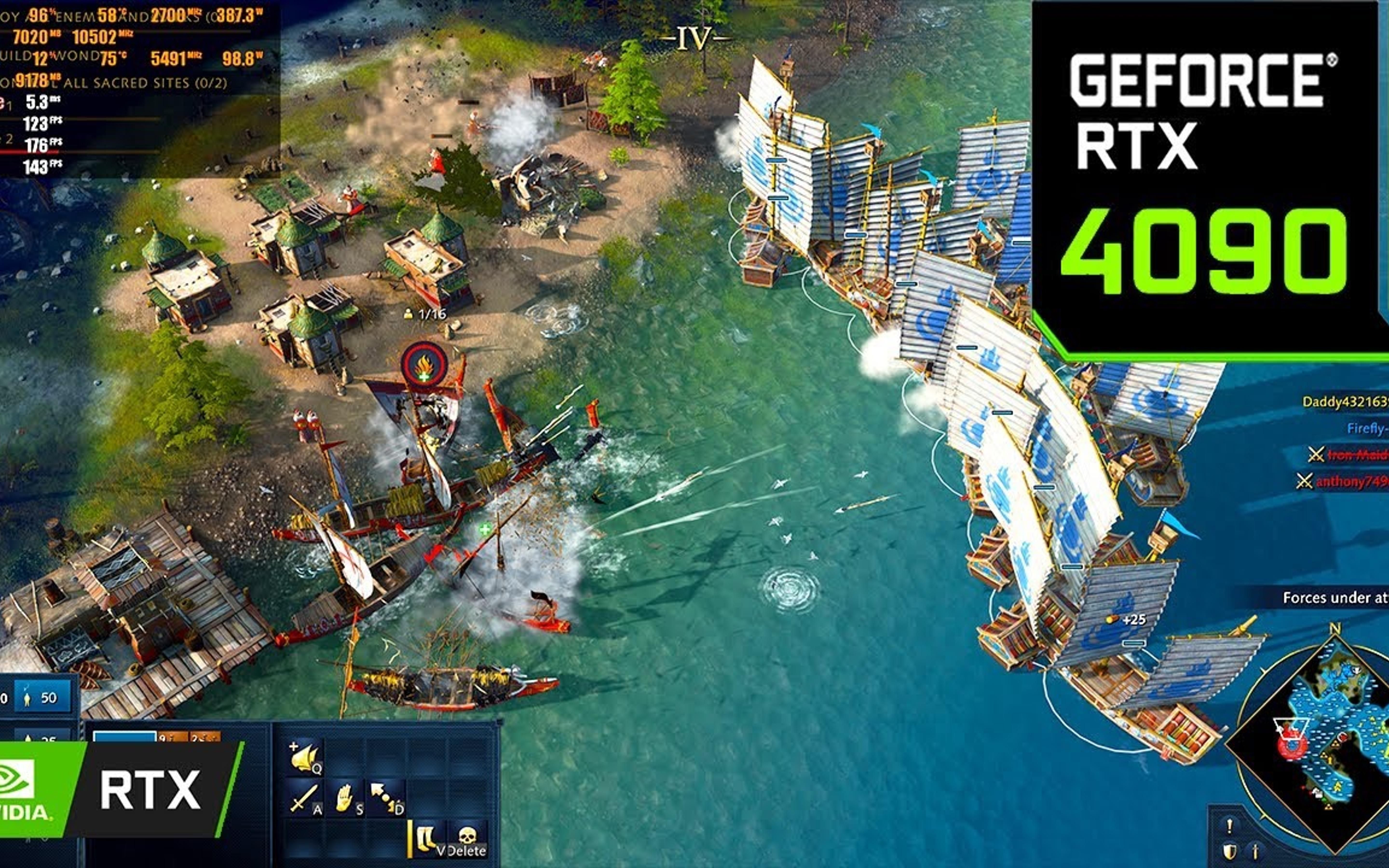 帝国时代4 : rtx 4090 24gb ( 4k 最高配置 )