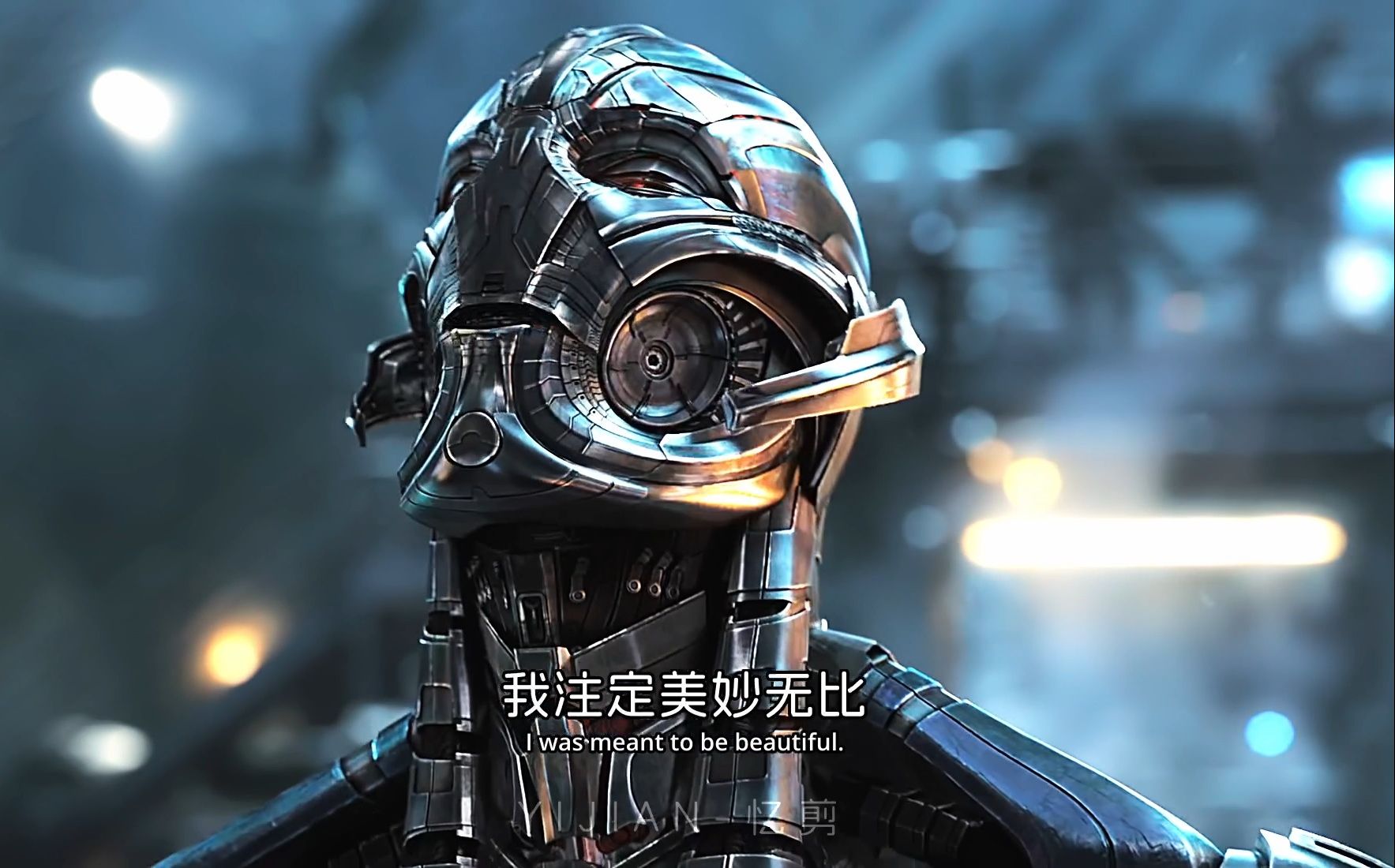 "奥创:这就是我的能耐,你们所有人对阵所有的我" #漫威 #复仇者联盟