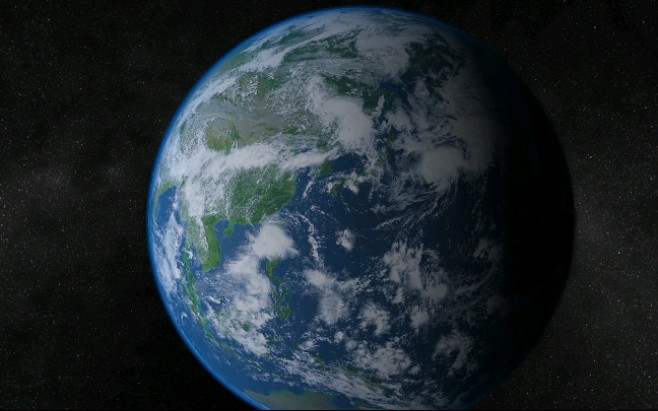 旋转的地球Planet Earth Screensaver 4K UHD(4KHD)哔哩哔哩bilibili