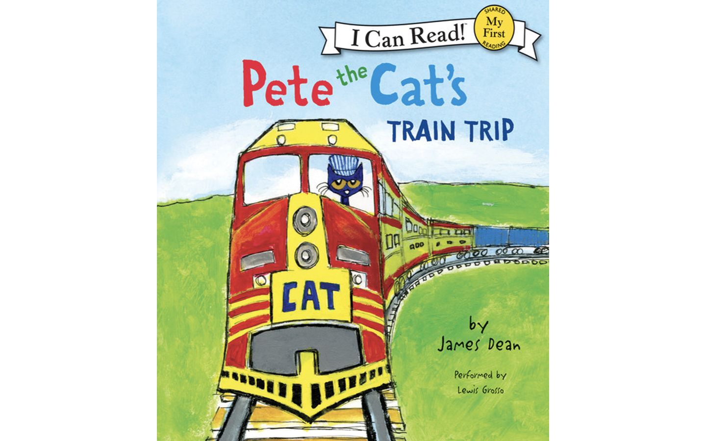 [图]Pete the Cat's Train Trip 皮特猫的火车之旅英文绘本