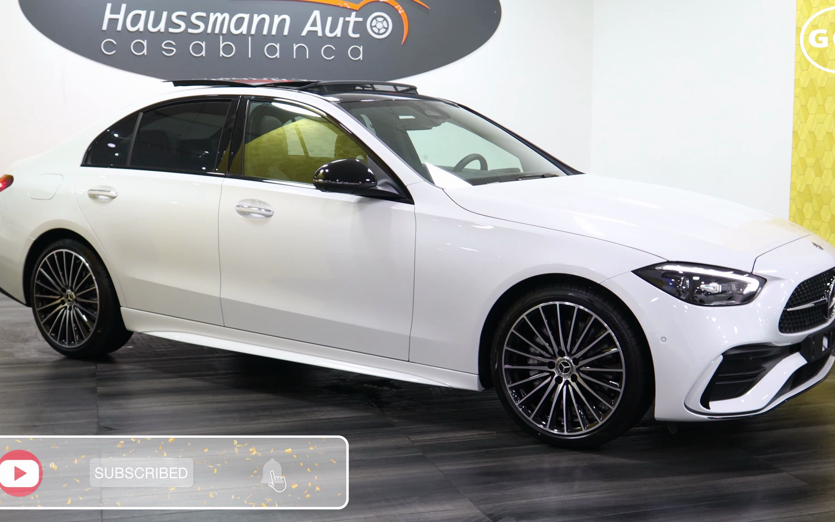 奔驰w206c级c220d2022款新c级白色外观内饰声浪