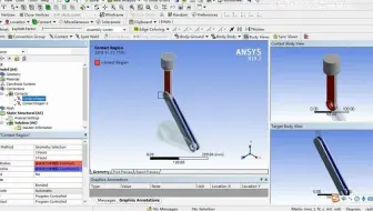ANSYS Mechanical中运动副的使用(，需要更多相关完整仿真视频的，可看评论区，或查up主信息