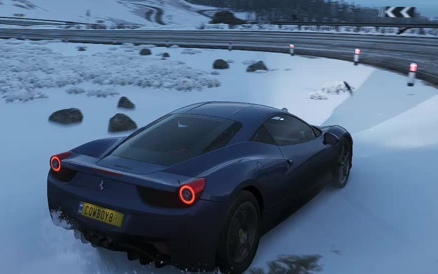 【地平线4】法拉利458 财富岛漂移山脉训练第2天day 【rx580 2048在地