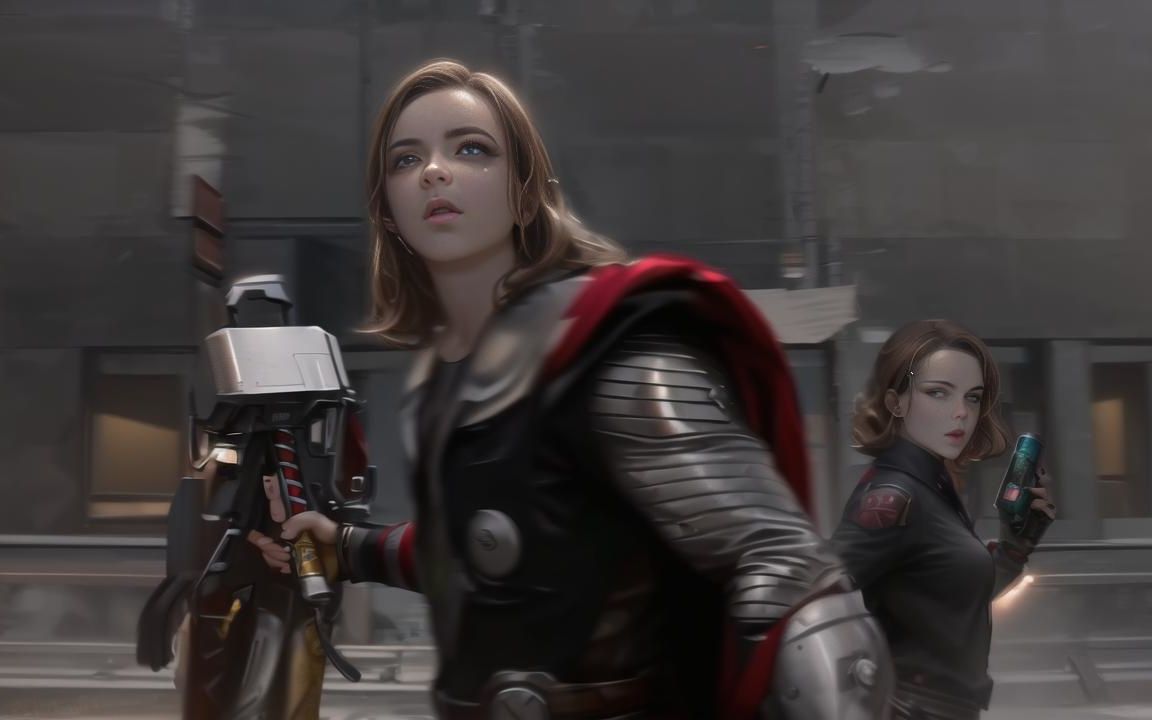 【ai动画】复仇者联盟集合,全员娘化