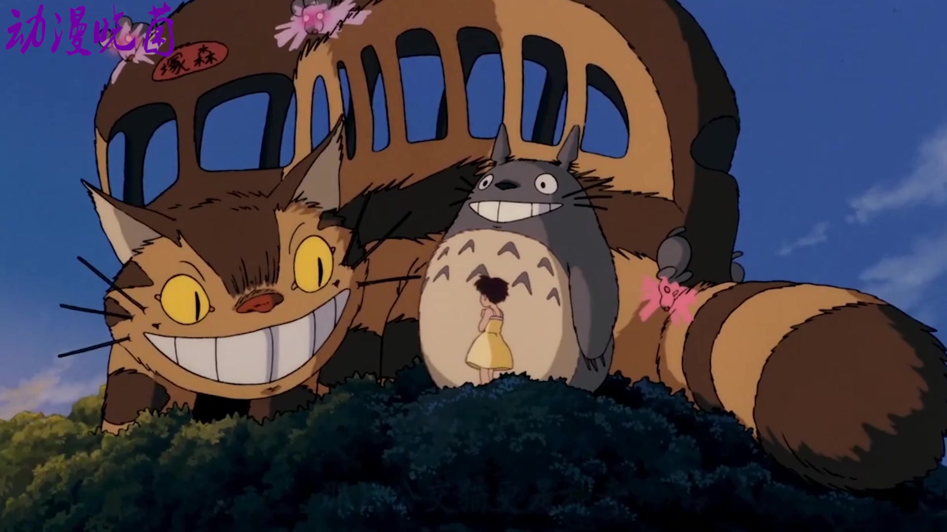 《龙猫》下雨天的车站,如果遇到淋湿的妖怪,请把你的伞借给它!