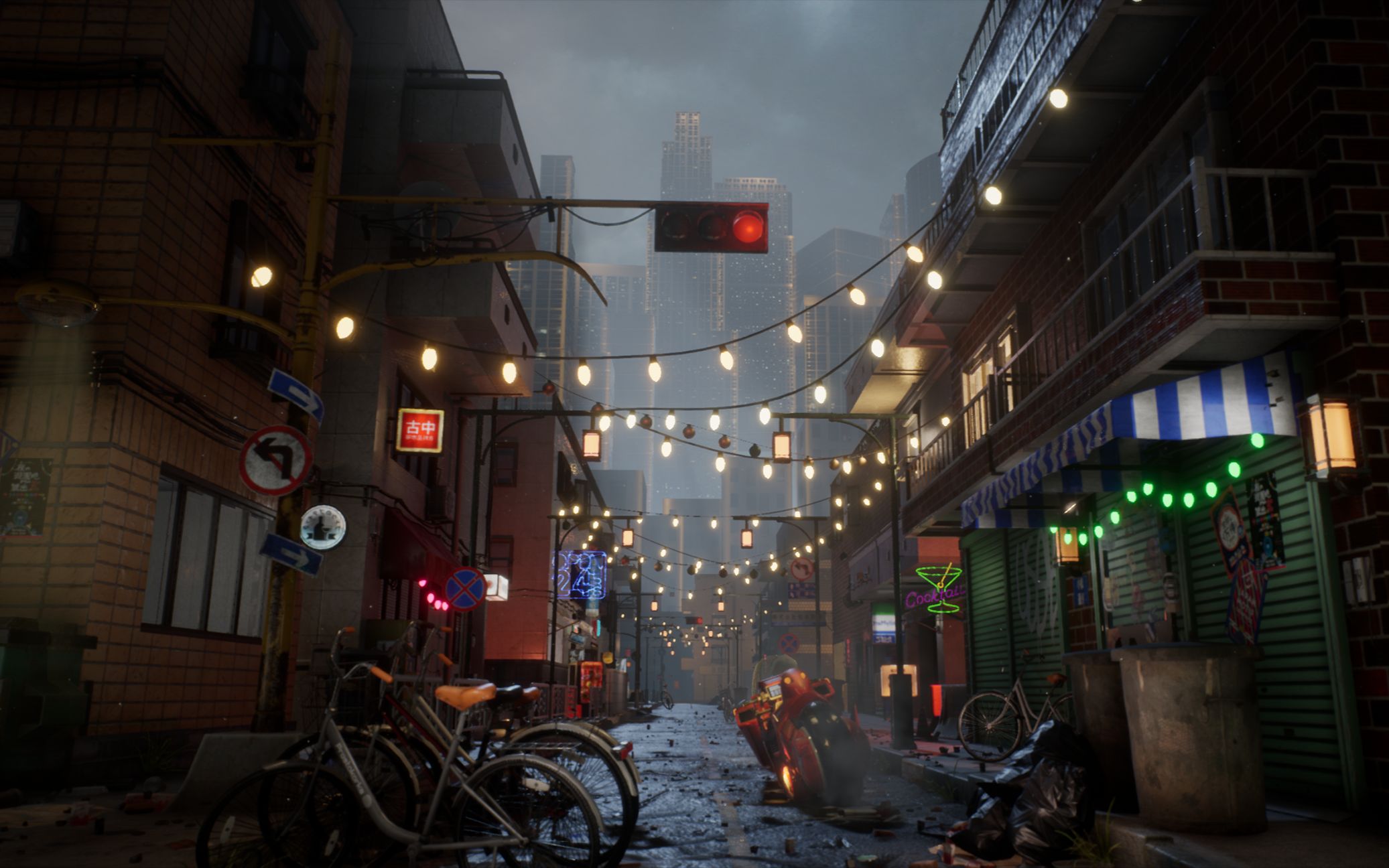 cyber street 赛博朋克街道