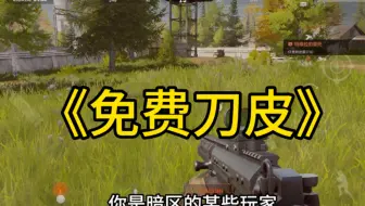 暗区免费的刀皮让你破防了吗？