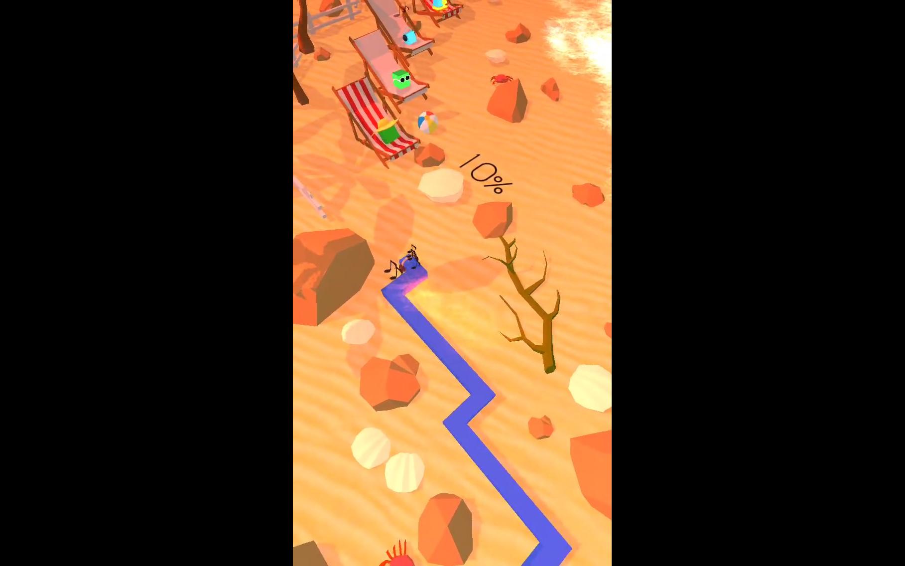 【工藤冰草莓】《跳舞的线 dancing line》----沙滩 通关视频