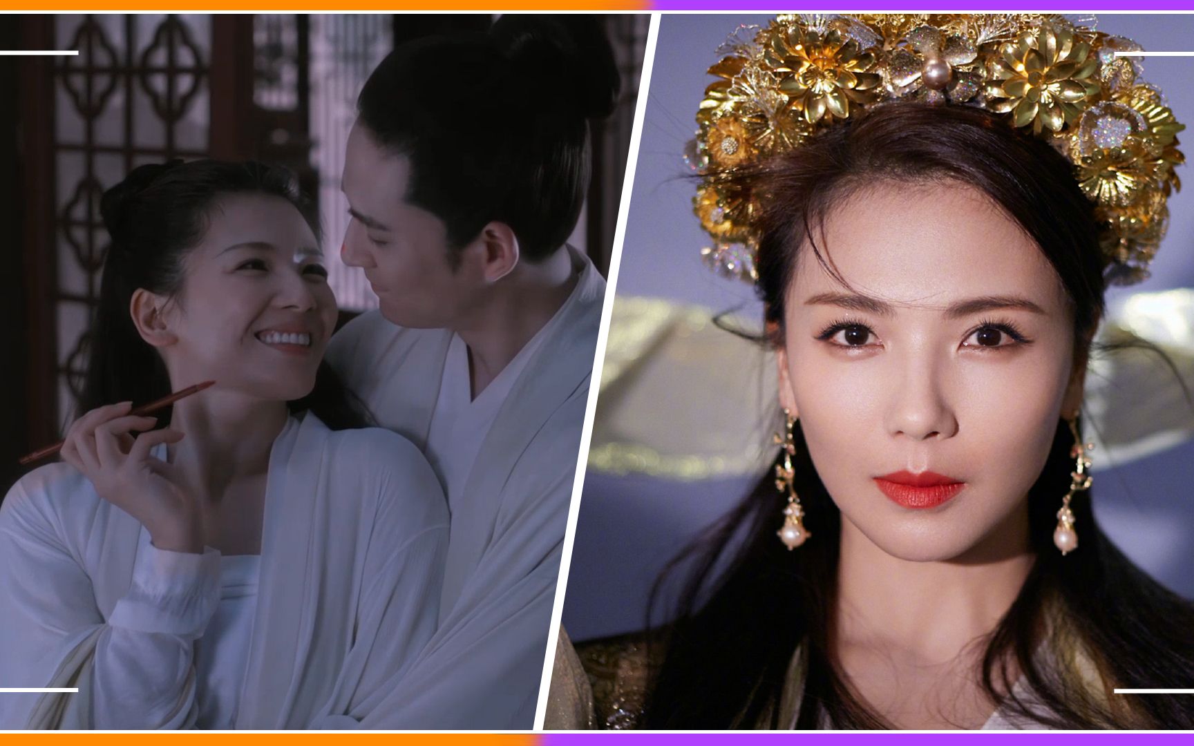 刘涛周渝民吻戏被嘲辣眼睛,搂腰仰头吻显恩爱,网友却称毫无cp感_哔哩