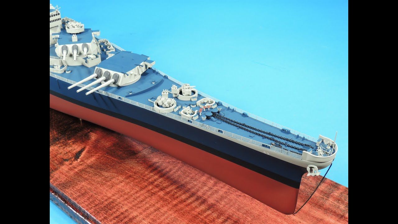 田宮 1/350 uss 密蘇里號戰列艦模型製作part.