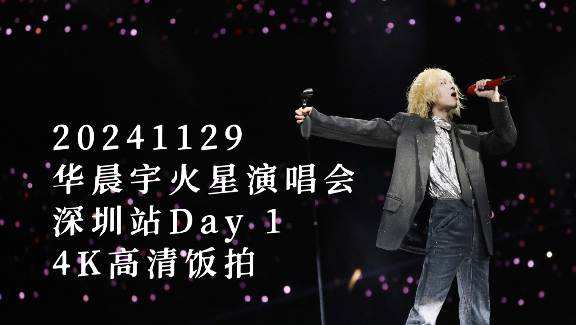 【华晨宇】20241129 火星演唱会深圳站Day 1 4K高清饭拍全程哔哩哔哩bilibili