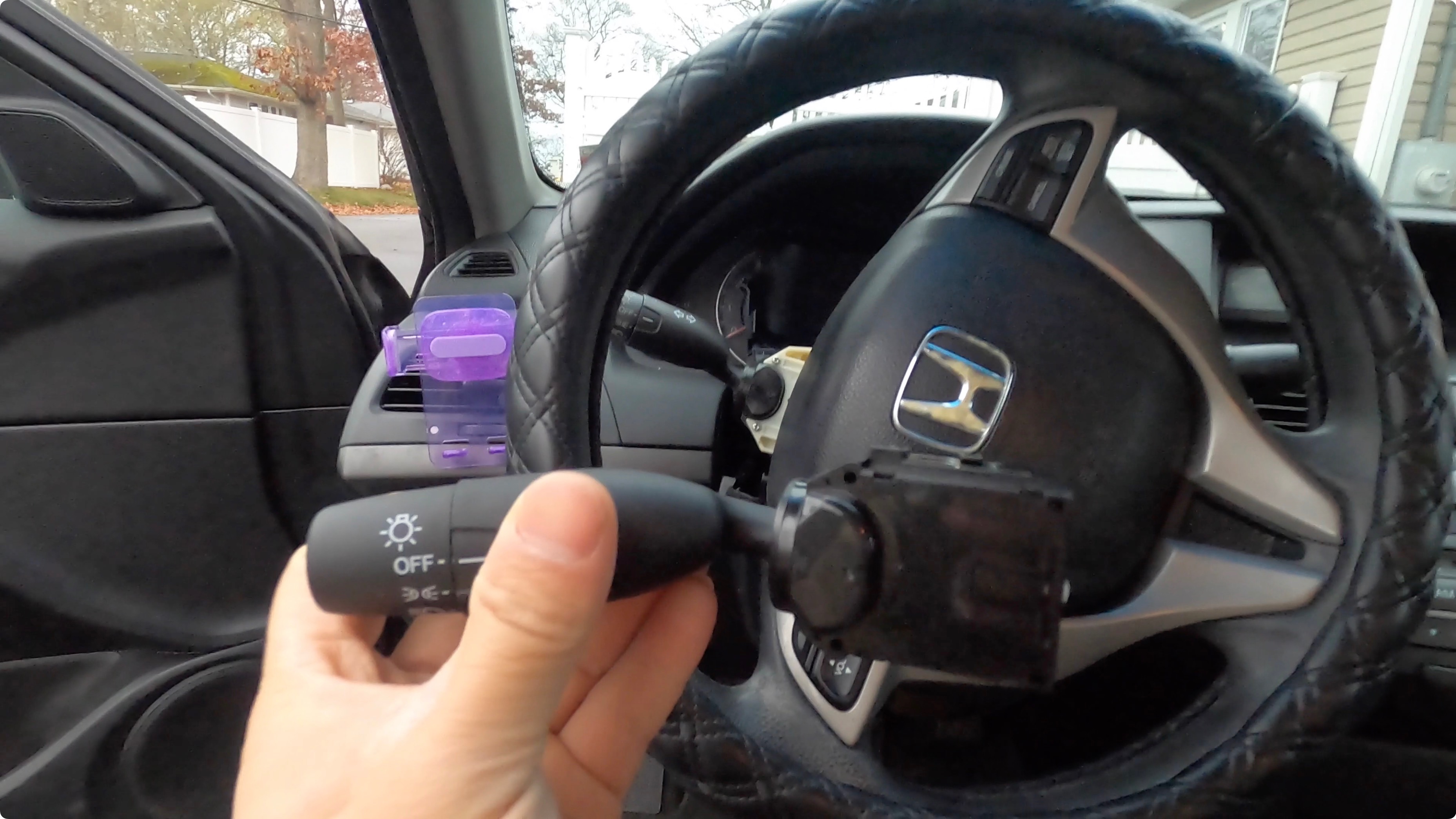 2010本田雅阁转向灯拨杆更换