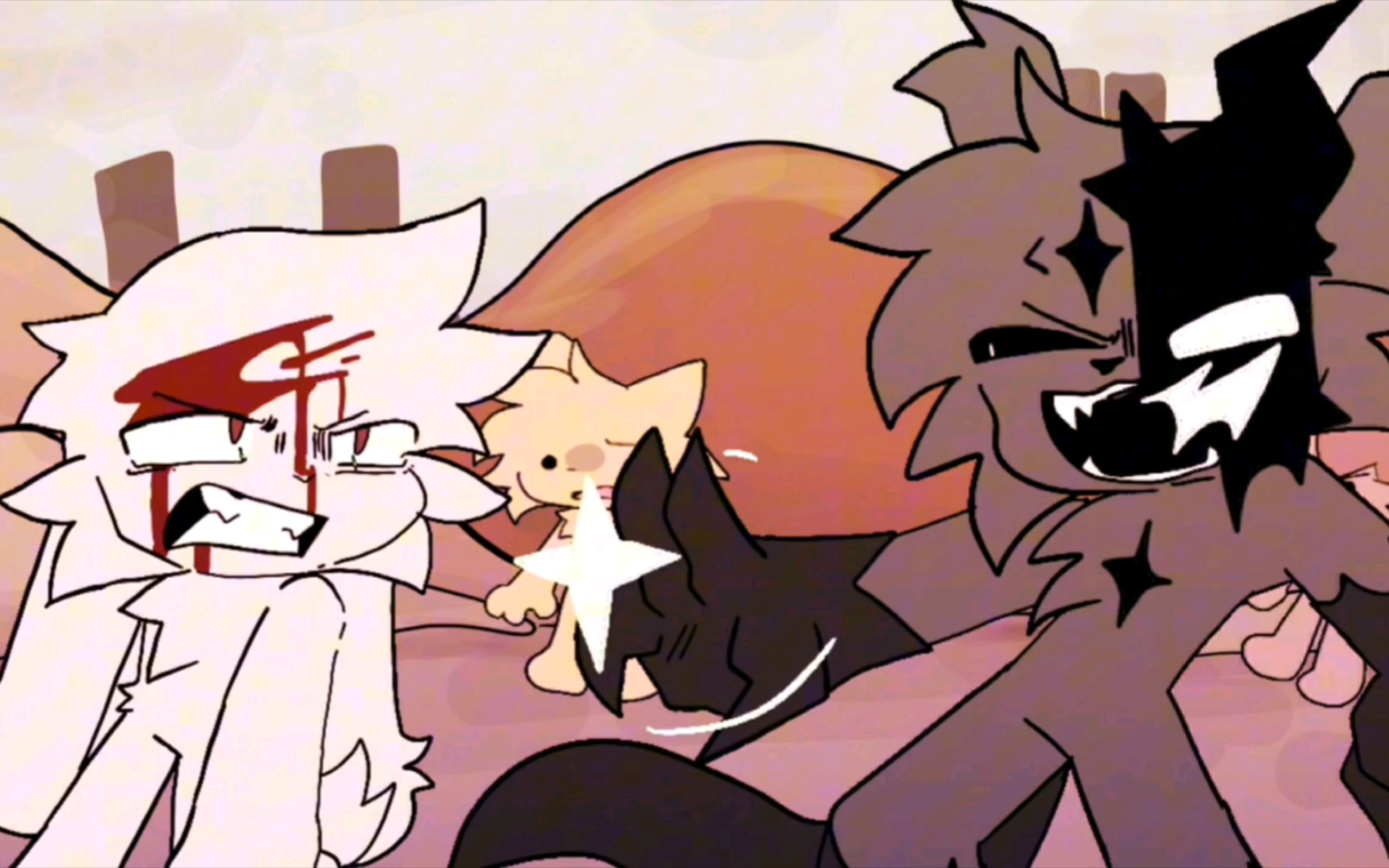 〈动画 〉CatFight  fnf animation [silly smollist]哔哩哔哩bilibili