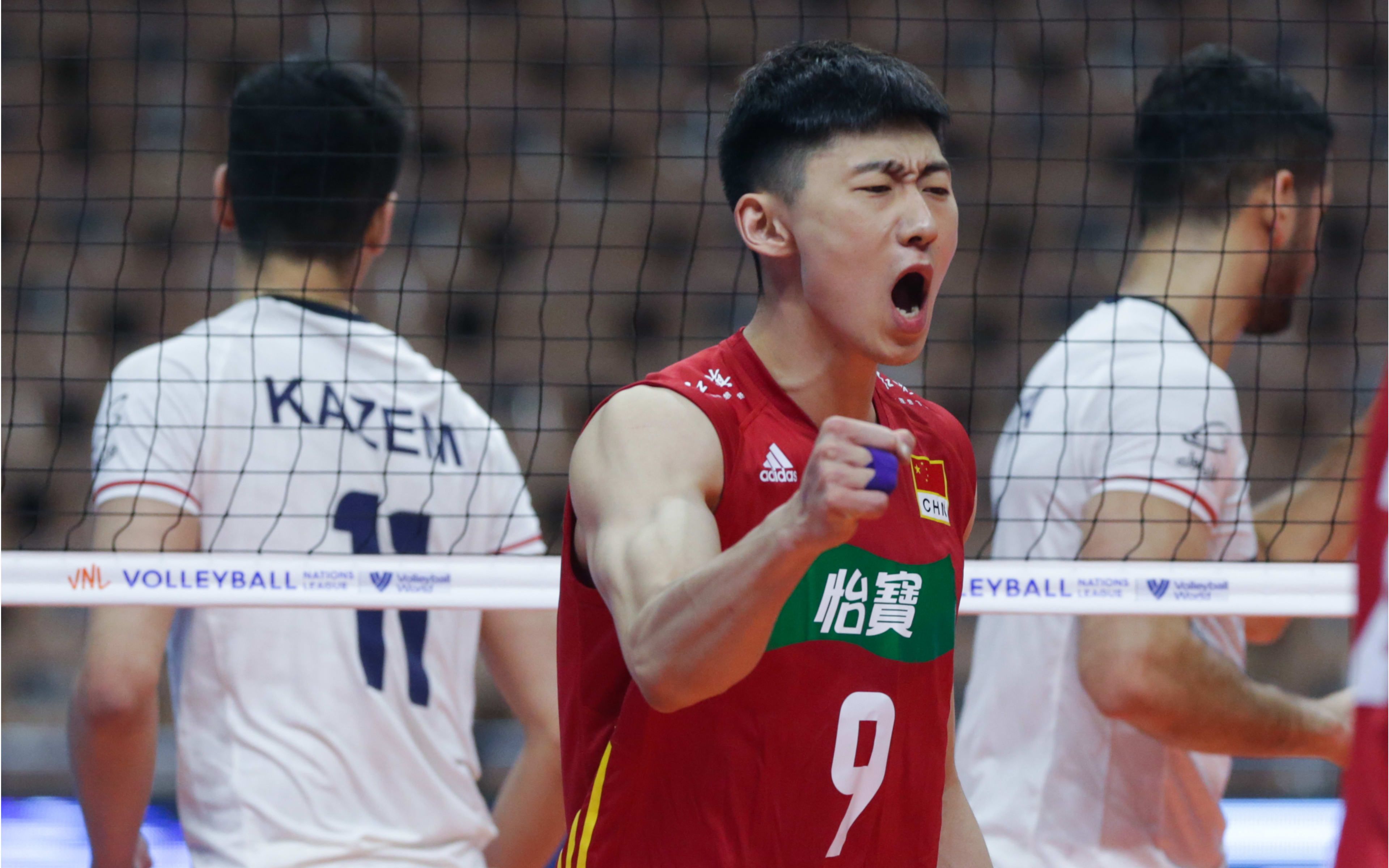 李咏臻2022年世界男排联赛中国vs伊朗