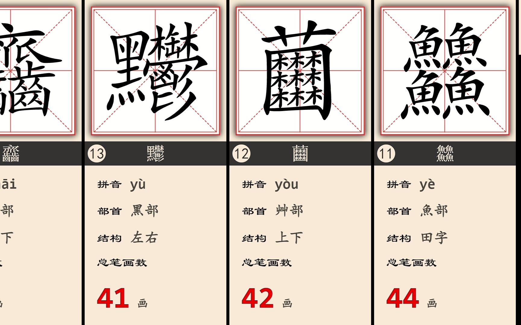 盘点笔画数多到离谱的汉字哔哩哔哩bilibili