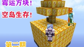 Mc霉运方块空岛生存挑战 你能活多久 我的世界minecraft 哔哩哔哩 つロ干杯 Bilibili