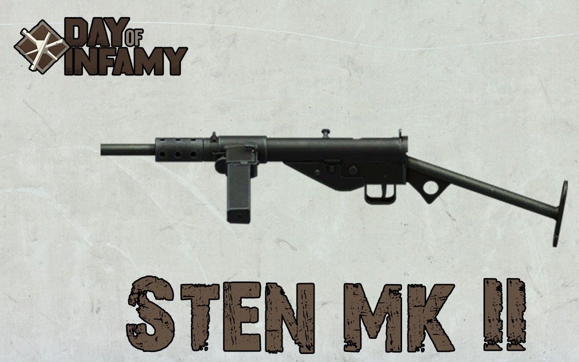 斯登mk.ii冲锋枪介绍-耻辱之日day of infamy_哔哩哔哩_bilibili