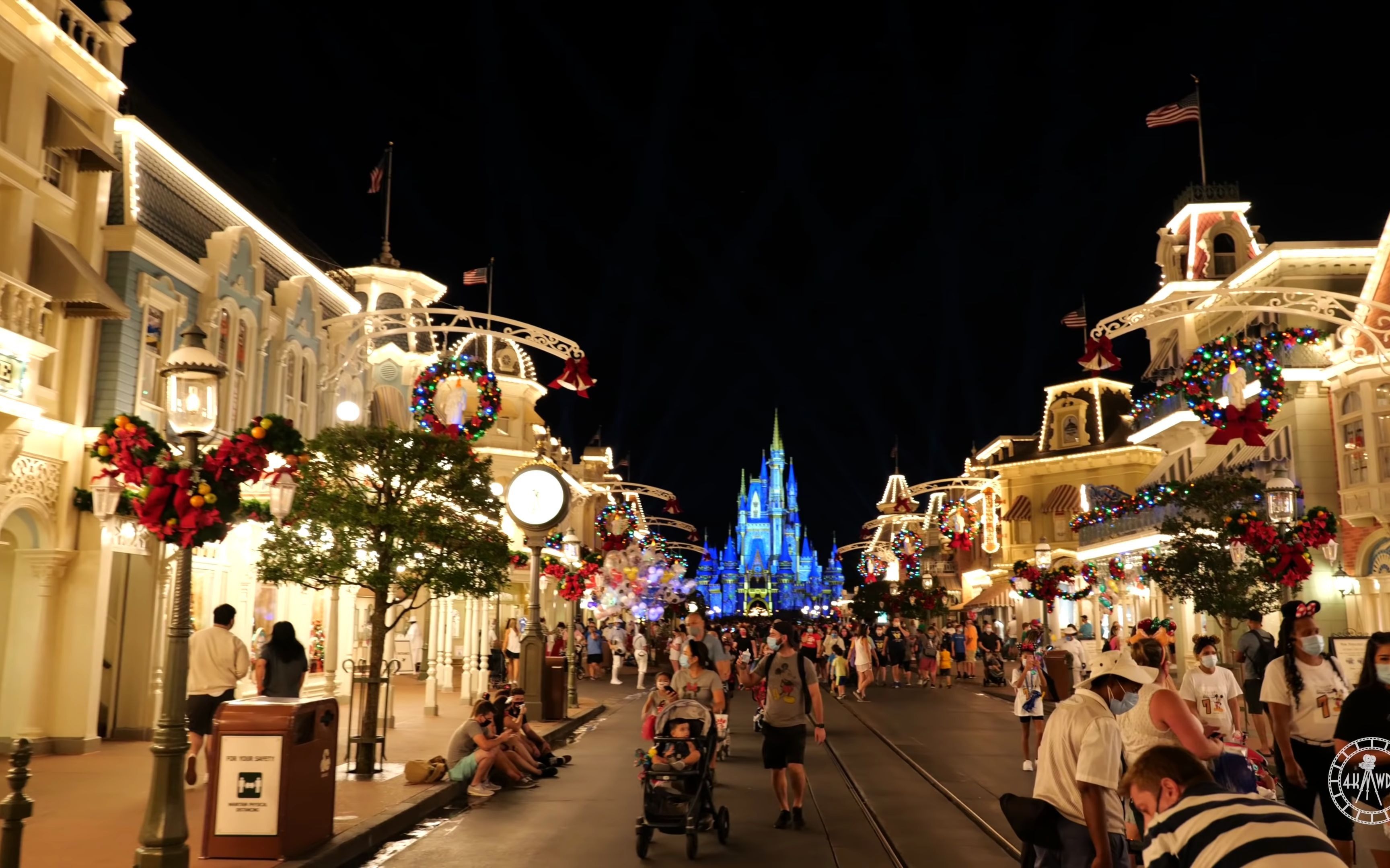 2020圣诞节之佛罗里达奥兰多迪士尼乐园傍晚