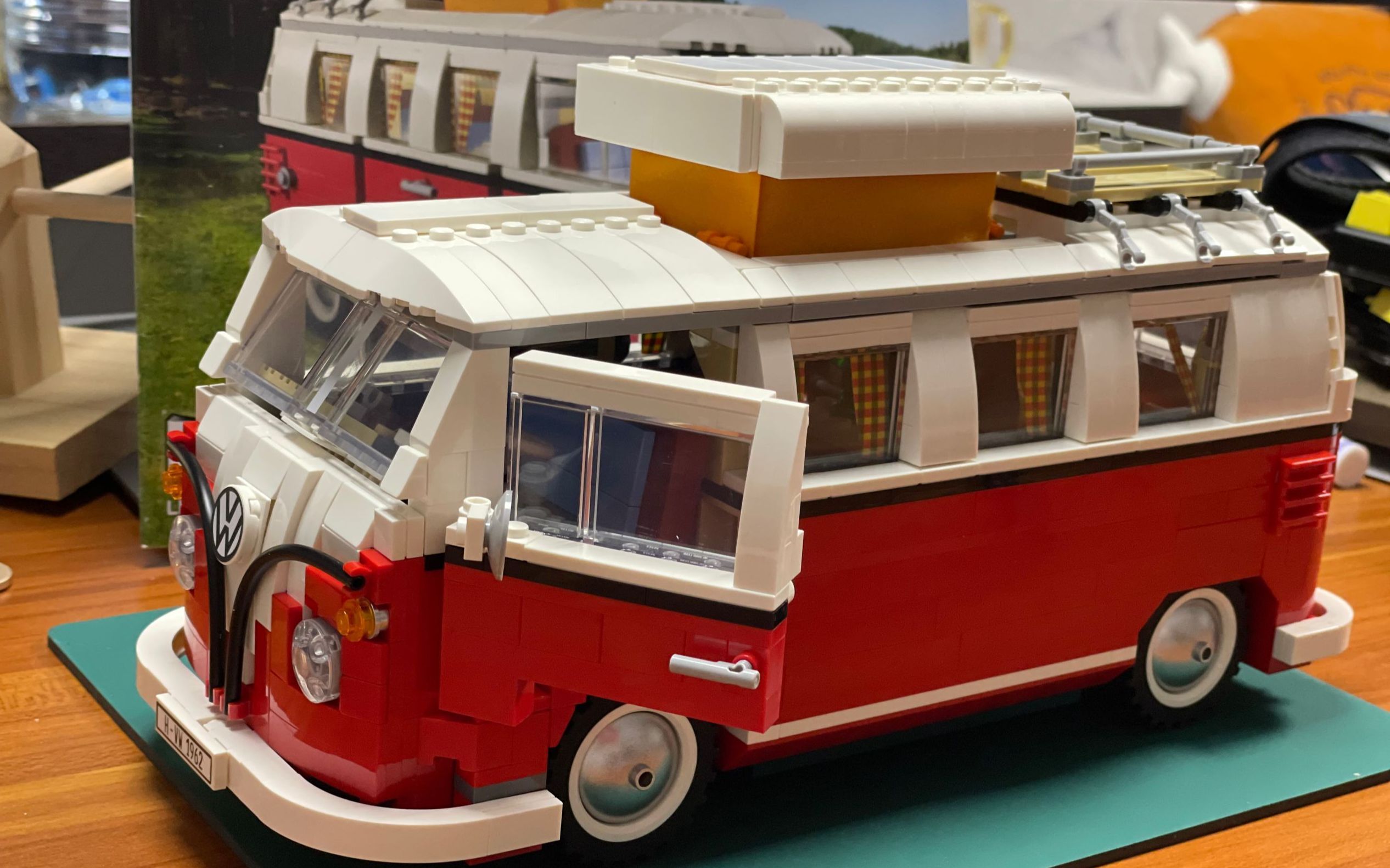 lego 乐高 大众旅行车 10220 拼装及成品展示