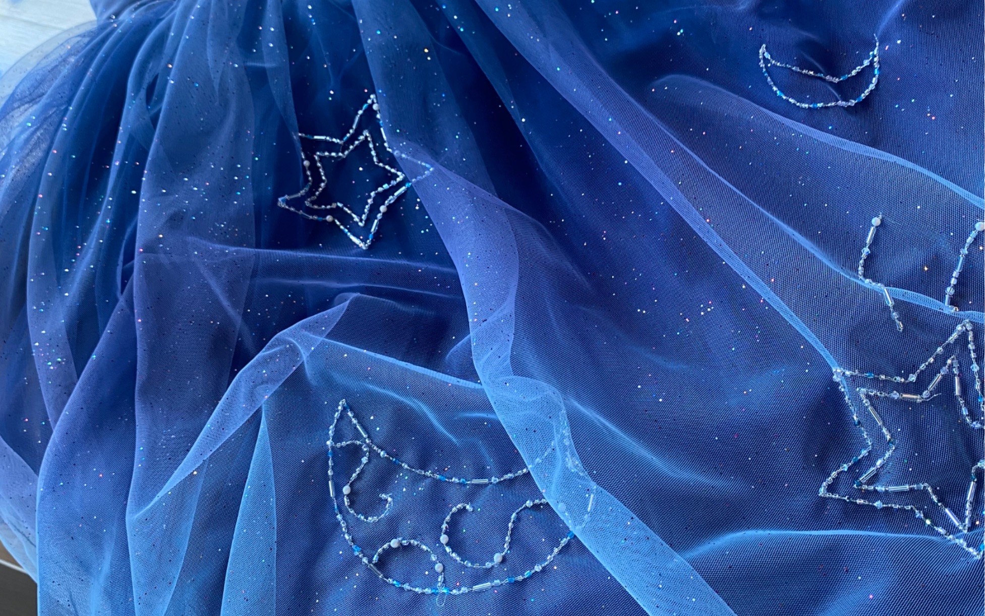 3 法式刺绣 星空物语 为我亲爱的小姑娘装饰一条星空群_哔哩哔哩 (゜