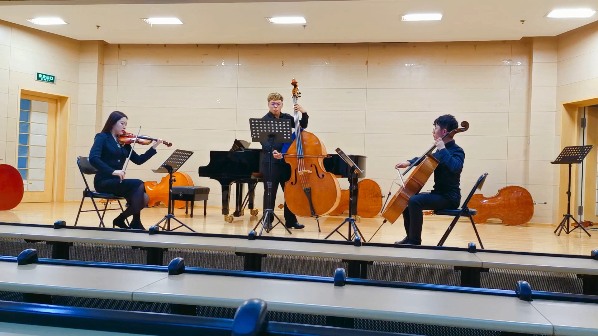 低音提琴 大提琴 小提琴 三重奏 一,二乐章 作曲:约瑟夫 米斯夫杰克