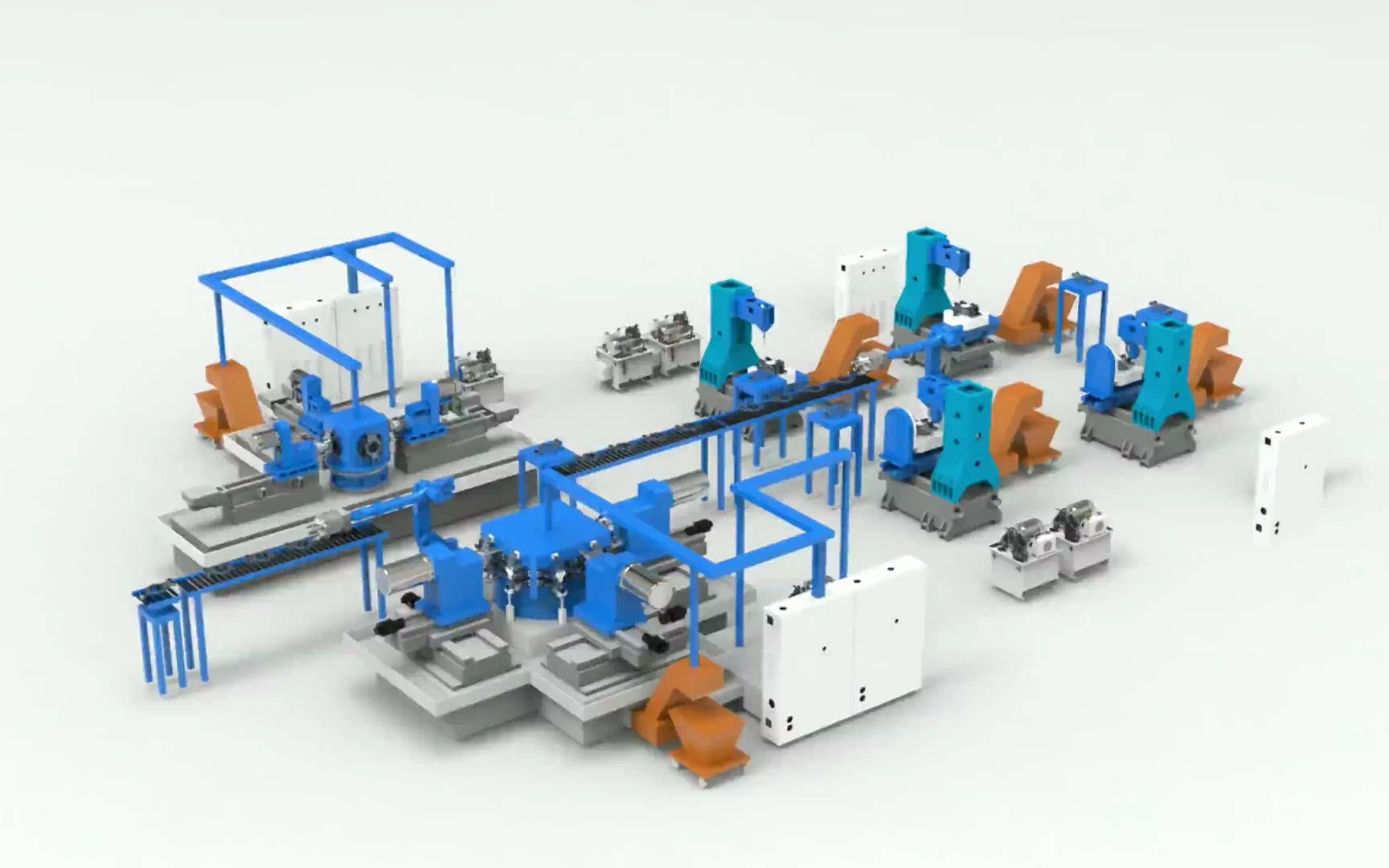 制动底板多工位加工流水线