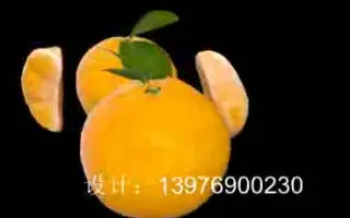 水果-橘子店门口引流立体视频广告全息广告机播放立体视频素材