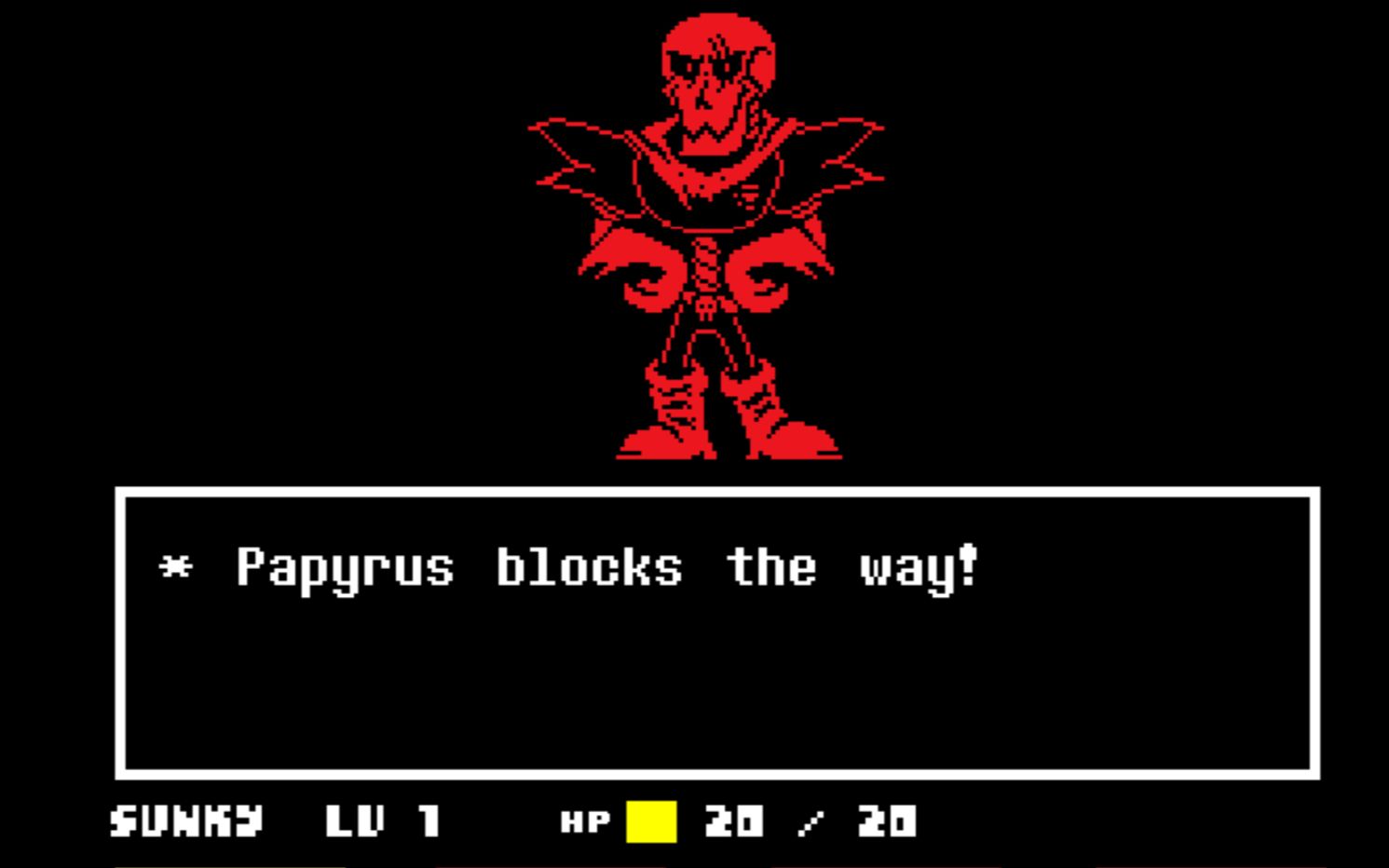无伤一个超级简单的fell papyrus