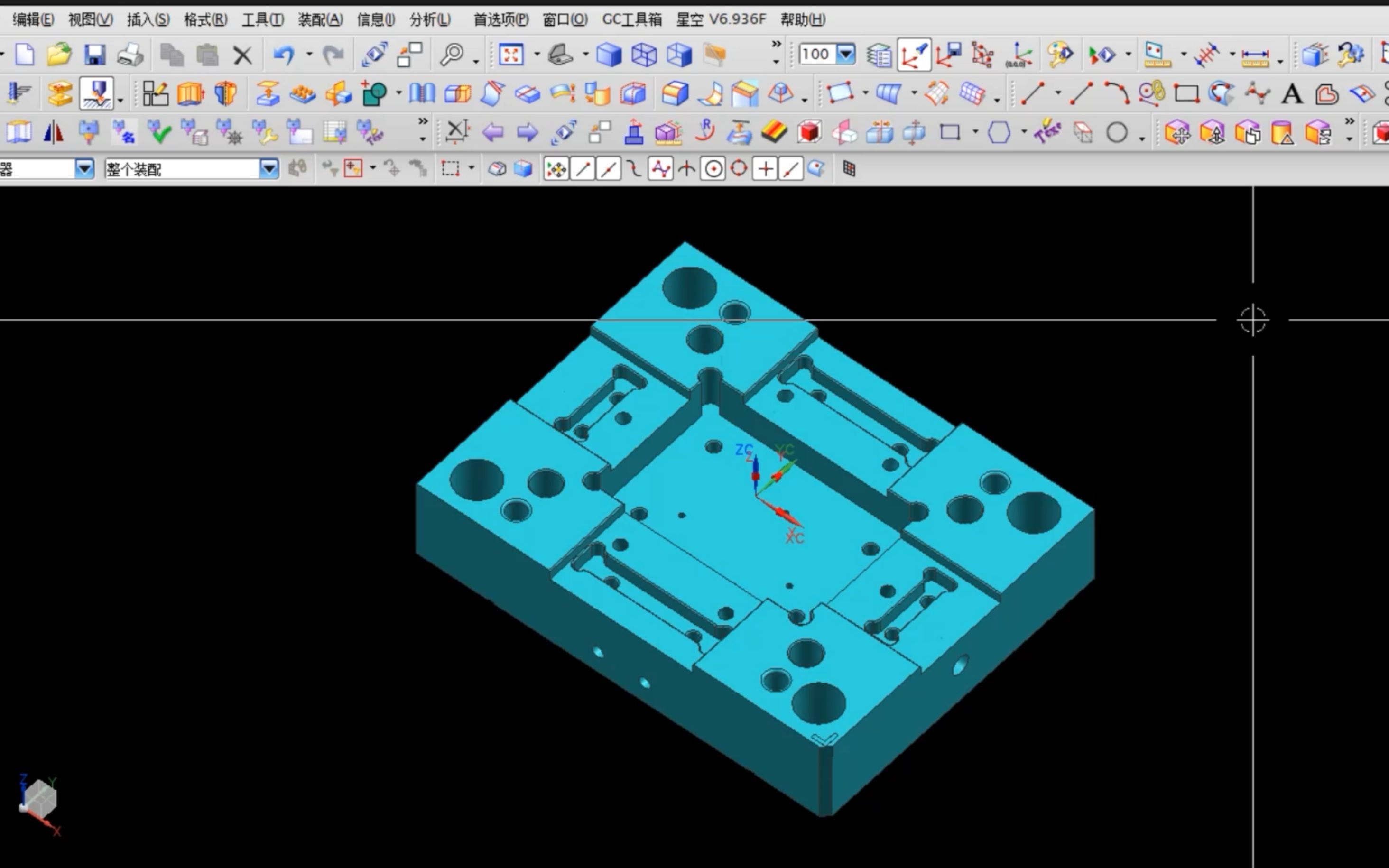 ug编程15年老师傅讲解模胚a板正面加工