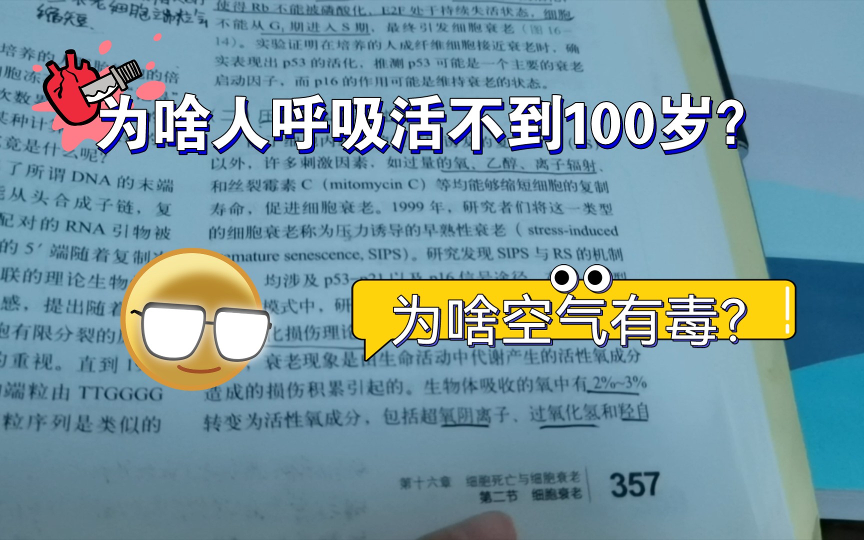 为啥人呼吸活不到100岁?为啥空气有毒?正经科普!哔哩哔哩bilibili