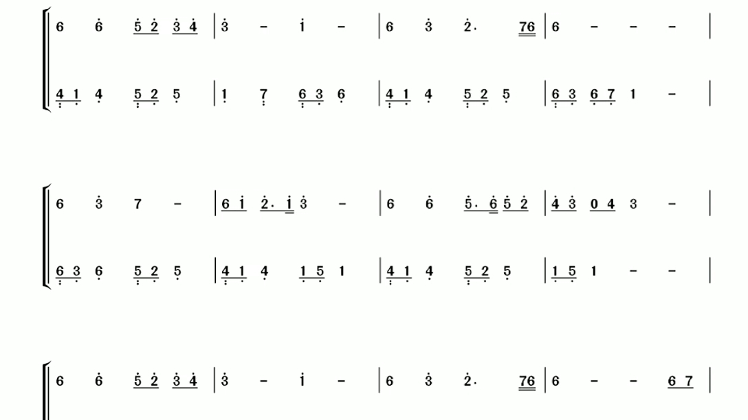 美丽的神话 简谱钢琴教学改编c大调 跟着我弹吧 三连有全谱哦哔哩哔哩bilibili