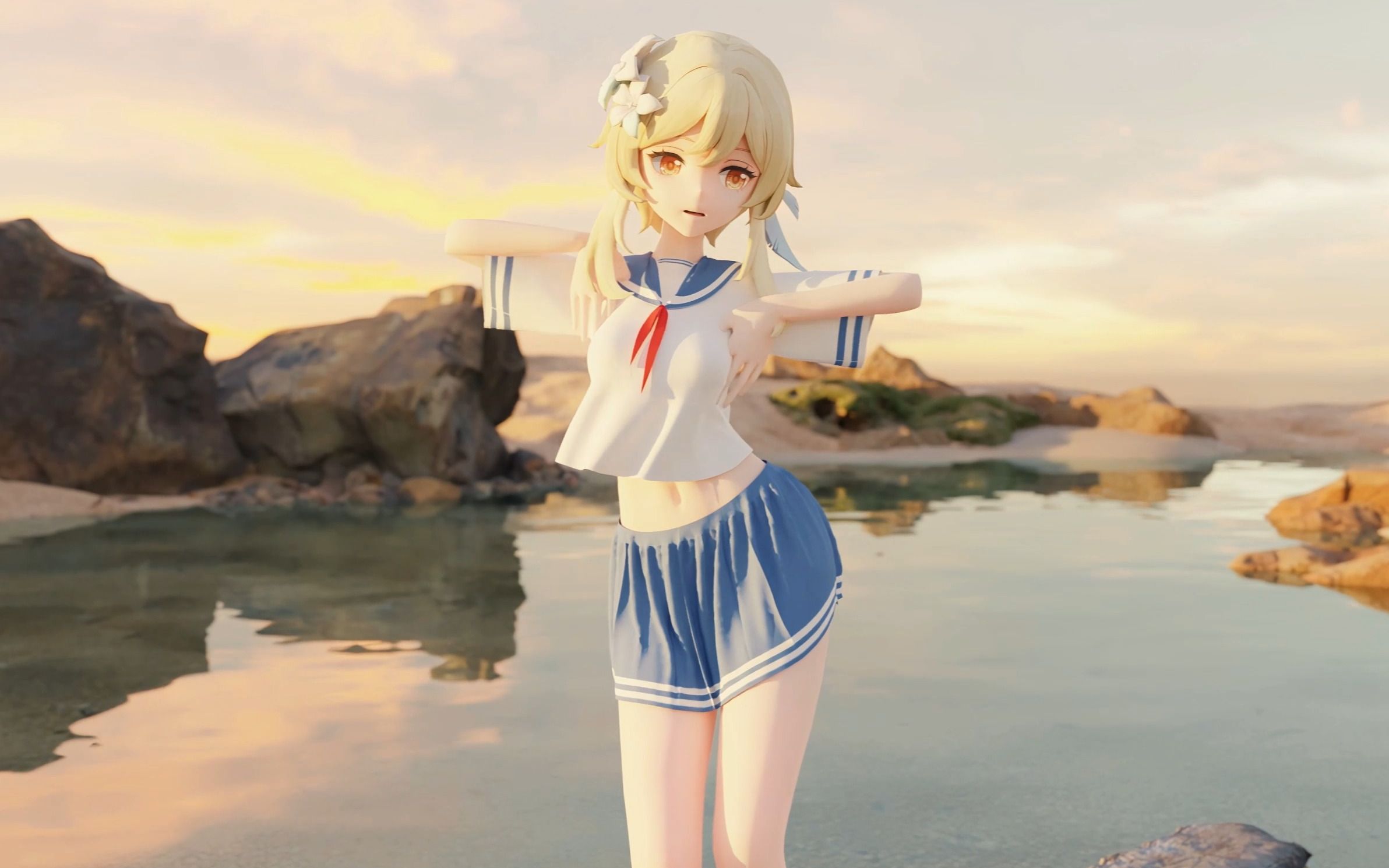 短 裙 小 烧 荧 01【原神/布料/4k】