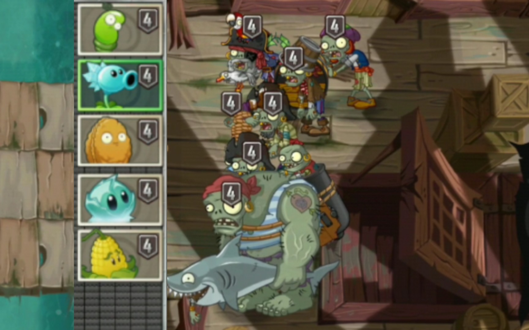 【植物大战僵尸2】当你再次挑战海盗港湾第二十天但没想到对面也是四