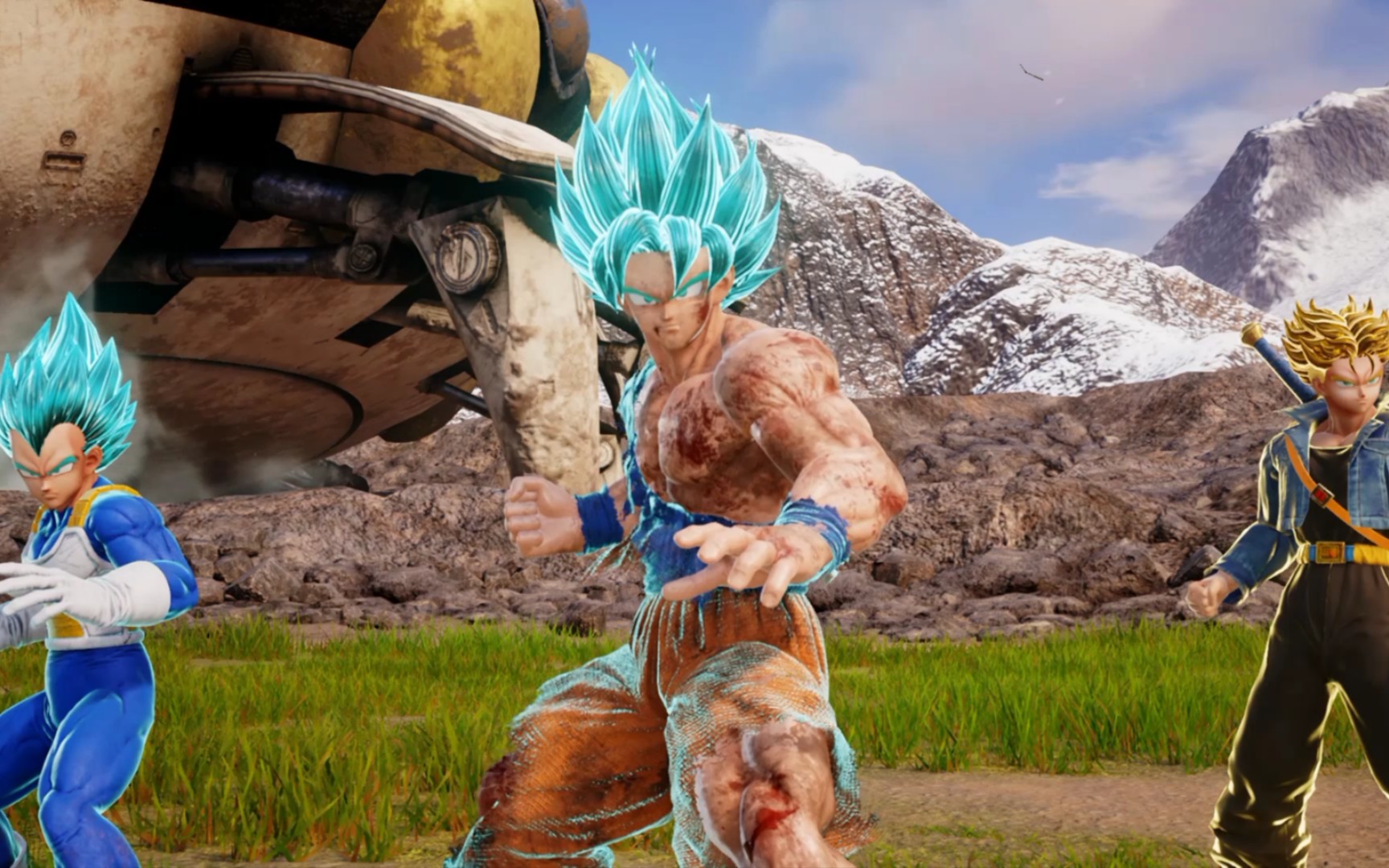 【jump大乱斗】《七龙珠》孙悟空,贝吉塔,特南克斯 vs《火影忍者》