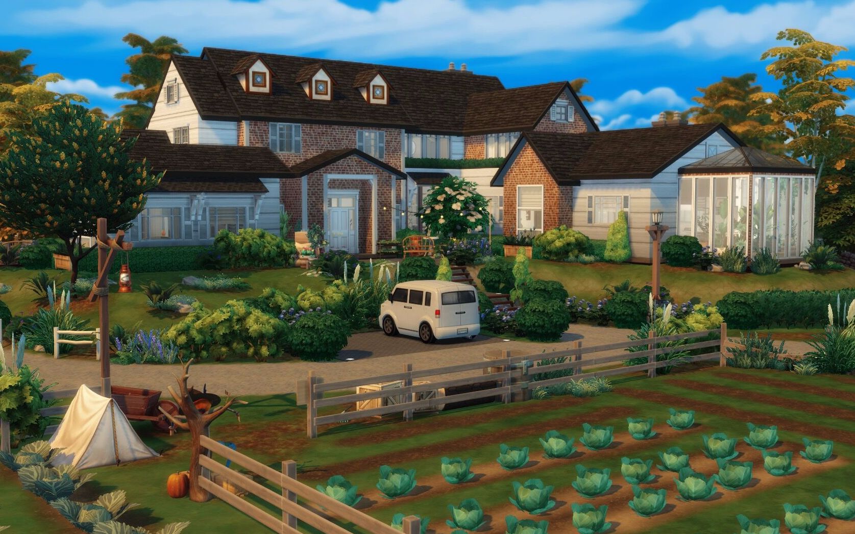 模拟人生4大户型家庭农场速建nocc